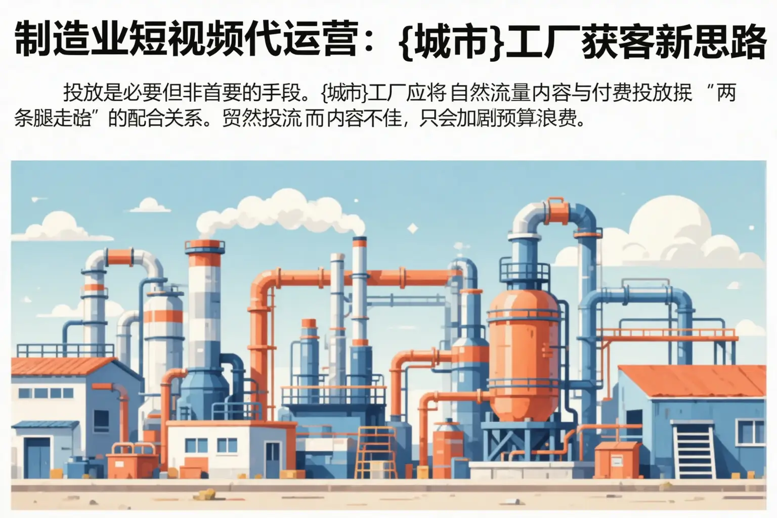 制造业短视频代运营:晋州工厂获客新思路